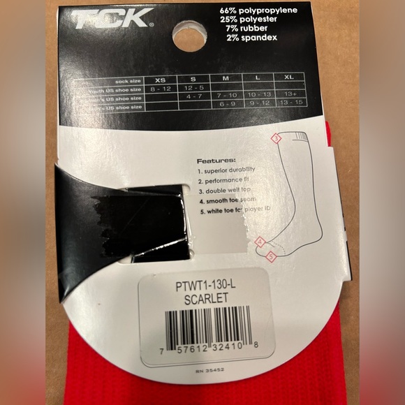 TCK Prosport Tube Socks Baseball Socks, Softball Socks, Football Socks - Picture 3 of 6